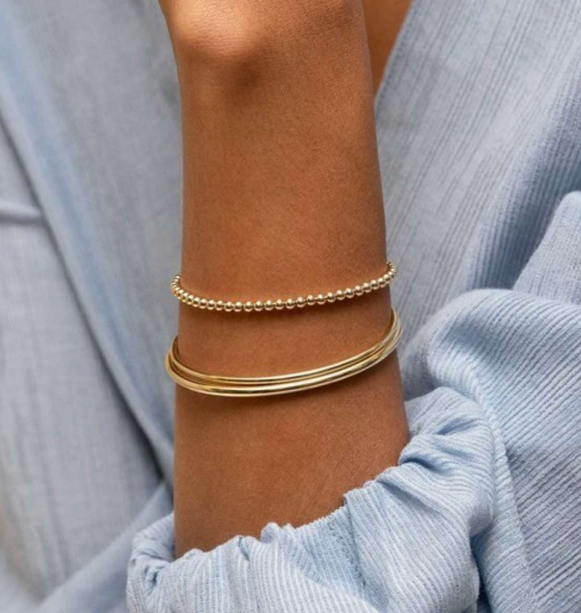 Belle- Memory Steel Bangle- Flexi and wrap: Silver