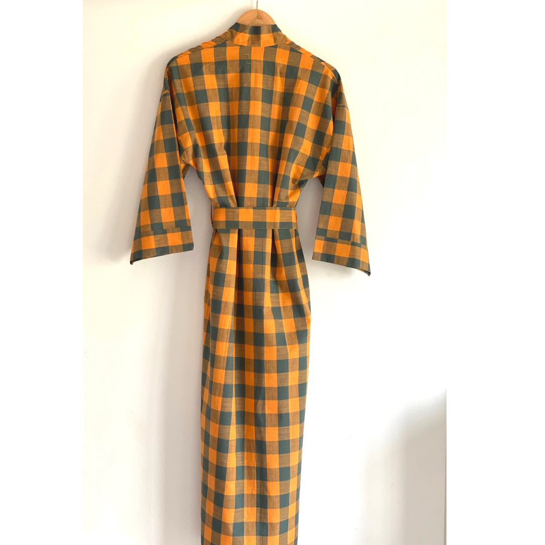 Unisex Kimono Robe, Mens full length Coat, Home, Lounge Wear: 38