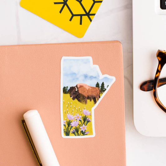Manitoba Matte Vinyl Sticker