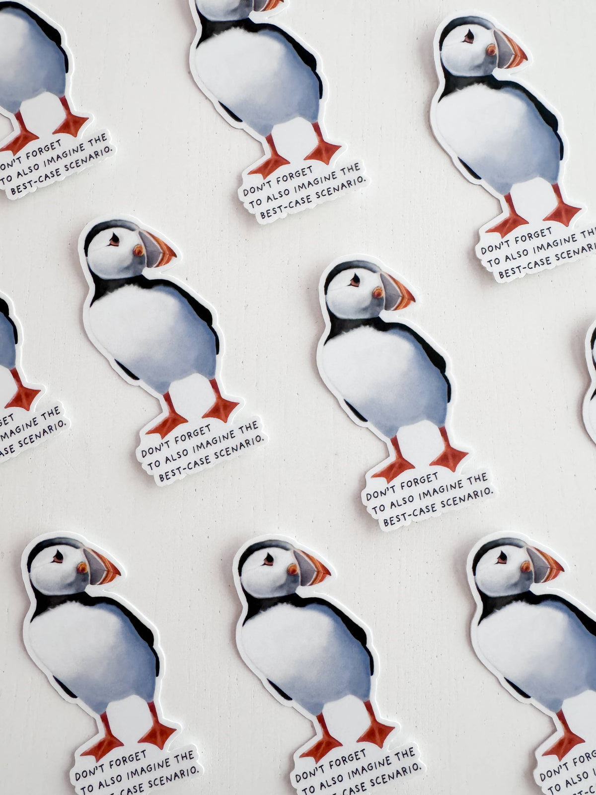 Puffin Vinyl Sticker: With Backer Card