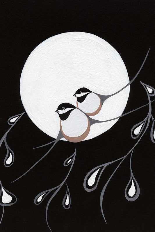 Wintery Traverse Art Print by Artist Rick Beaver