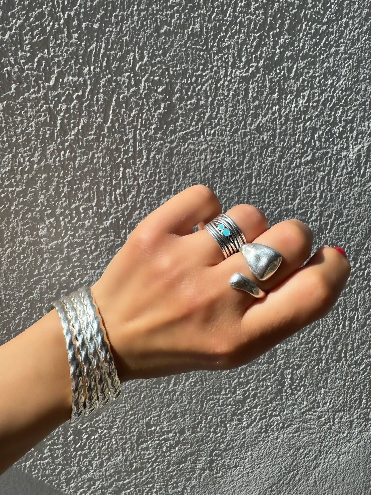 Silver Rings Women, Wide Rings, Stacking Rings, Women Rings,: Hug Ring Design