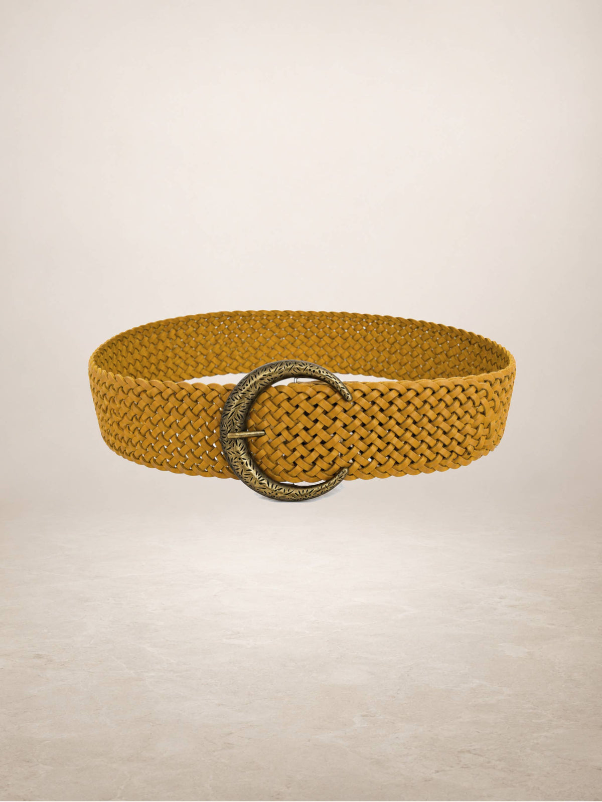 LIMIA - Leather belt: Camel / + 100 cm