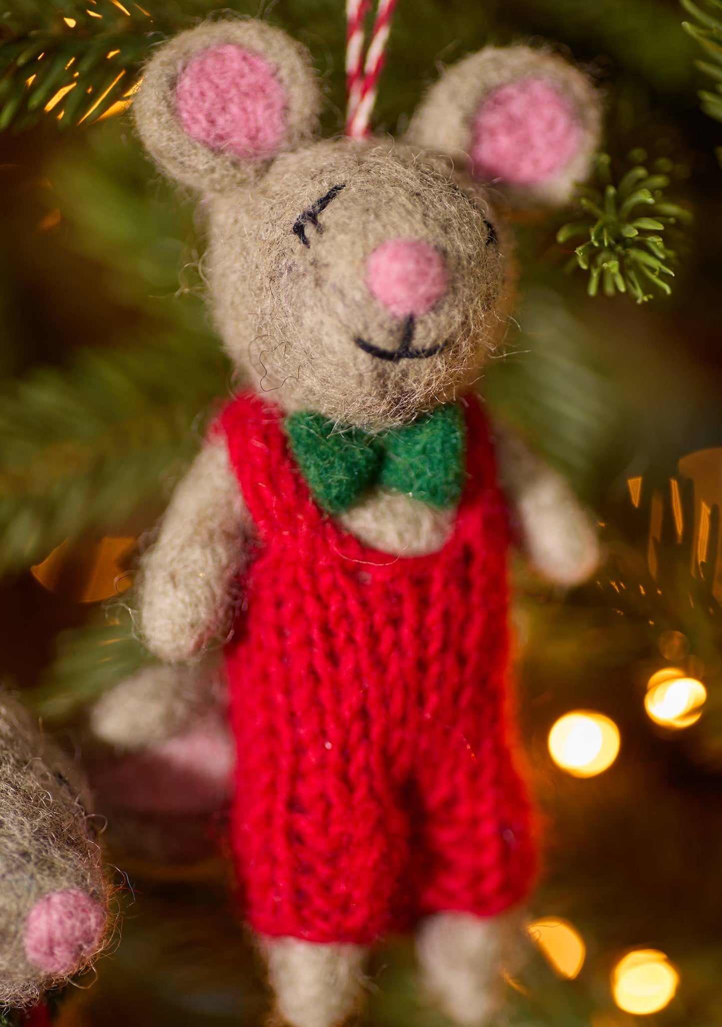 Felt Mice Hanging Ornament