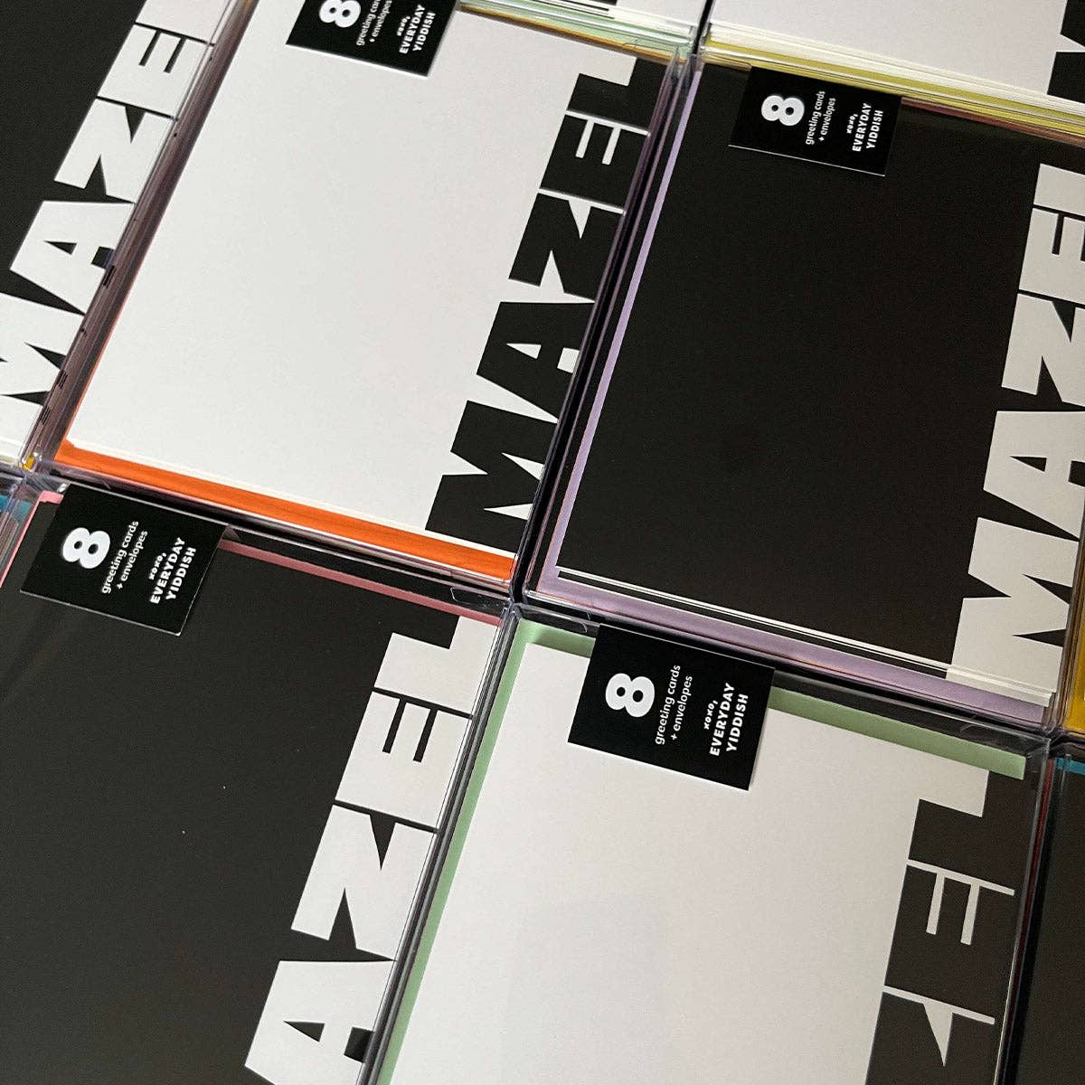 MAZEL B&W Greeting Card Set