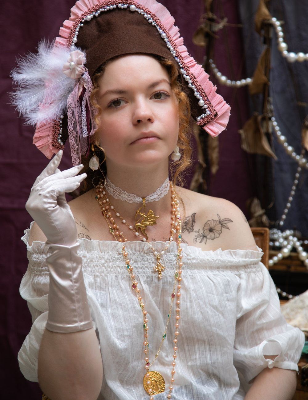 Necklace Santa - Pearls