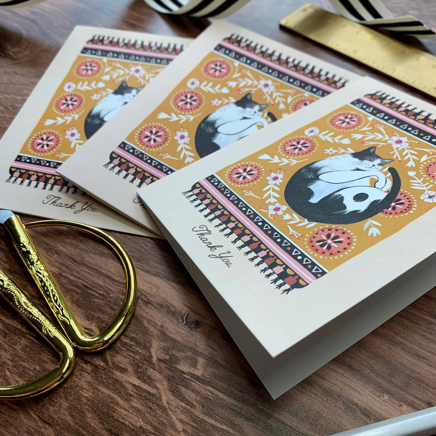 Indoor Cat Card | Stationery | Thank you Greeting Card