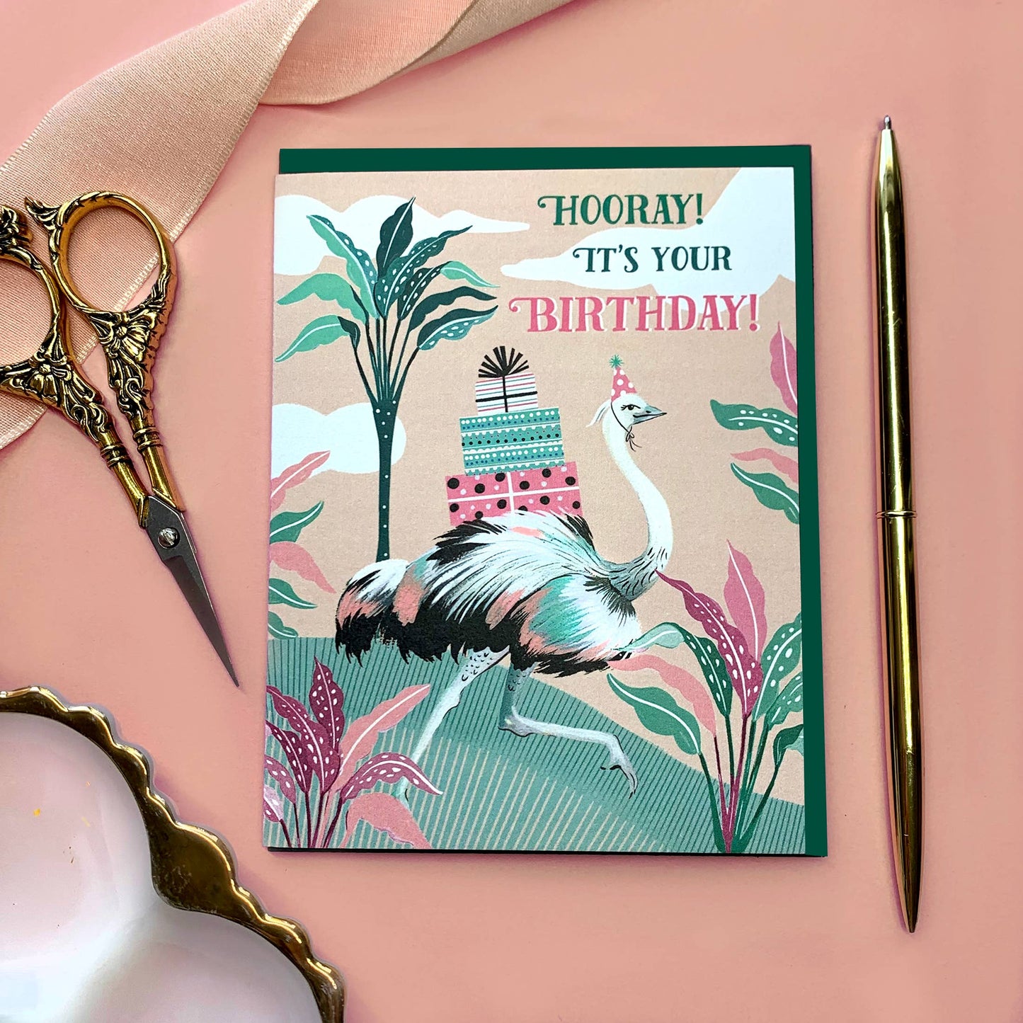 Ostrich Card | Stationery | Birthday Greeting Card