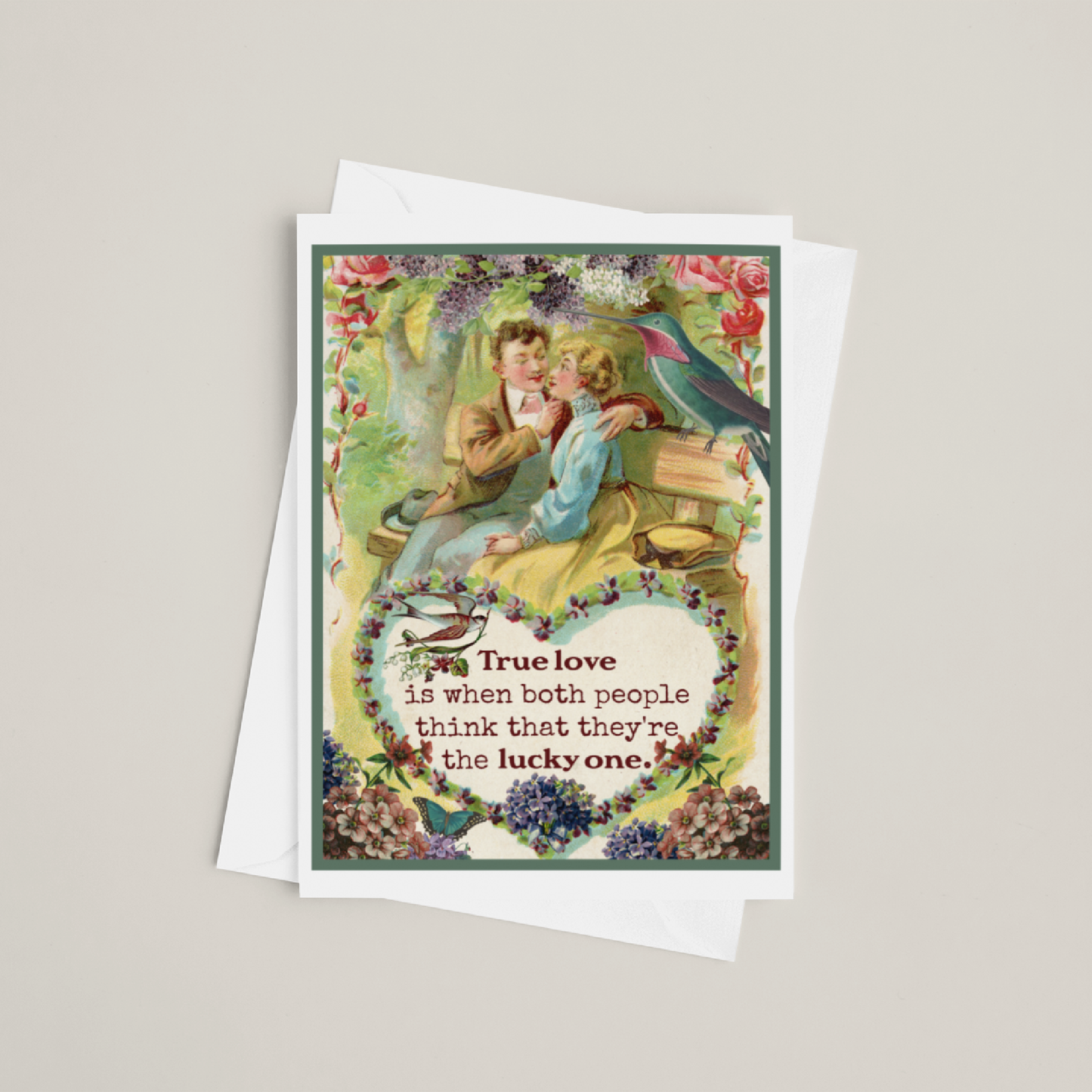 Greeting Card. True Love Is When Both People Feel Like...