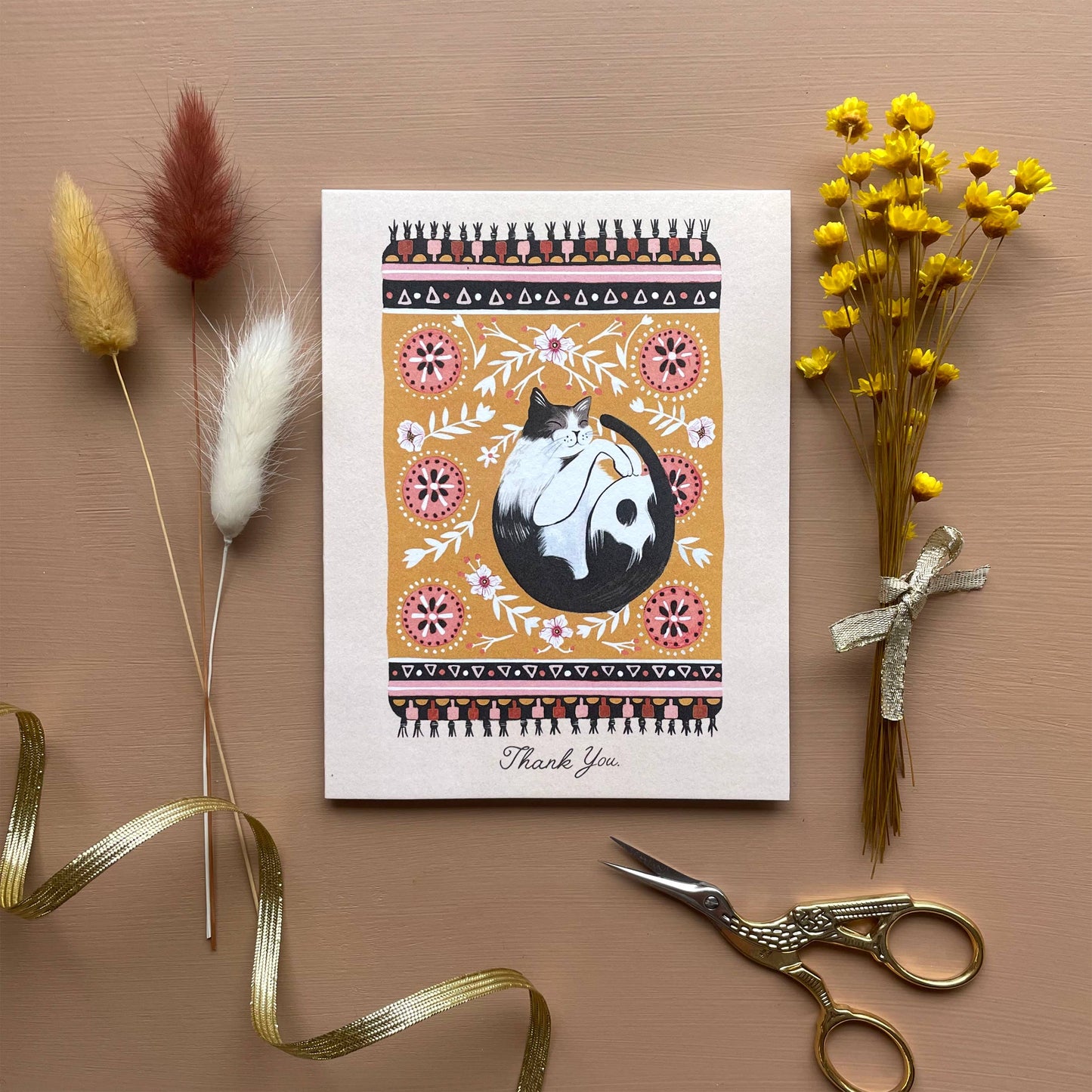 Indoor Cat Card | Stationery | Thank you Greeting Card