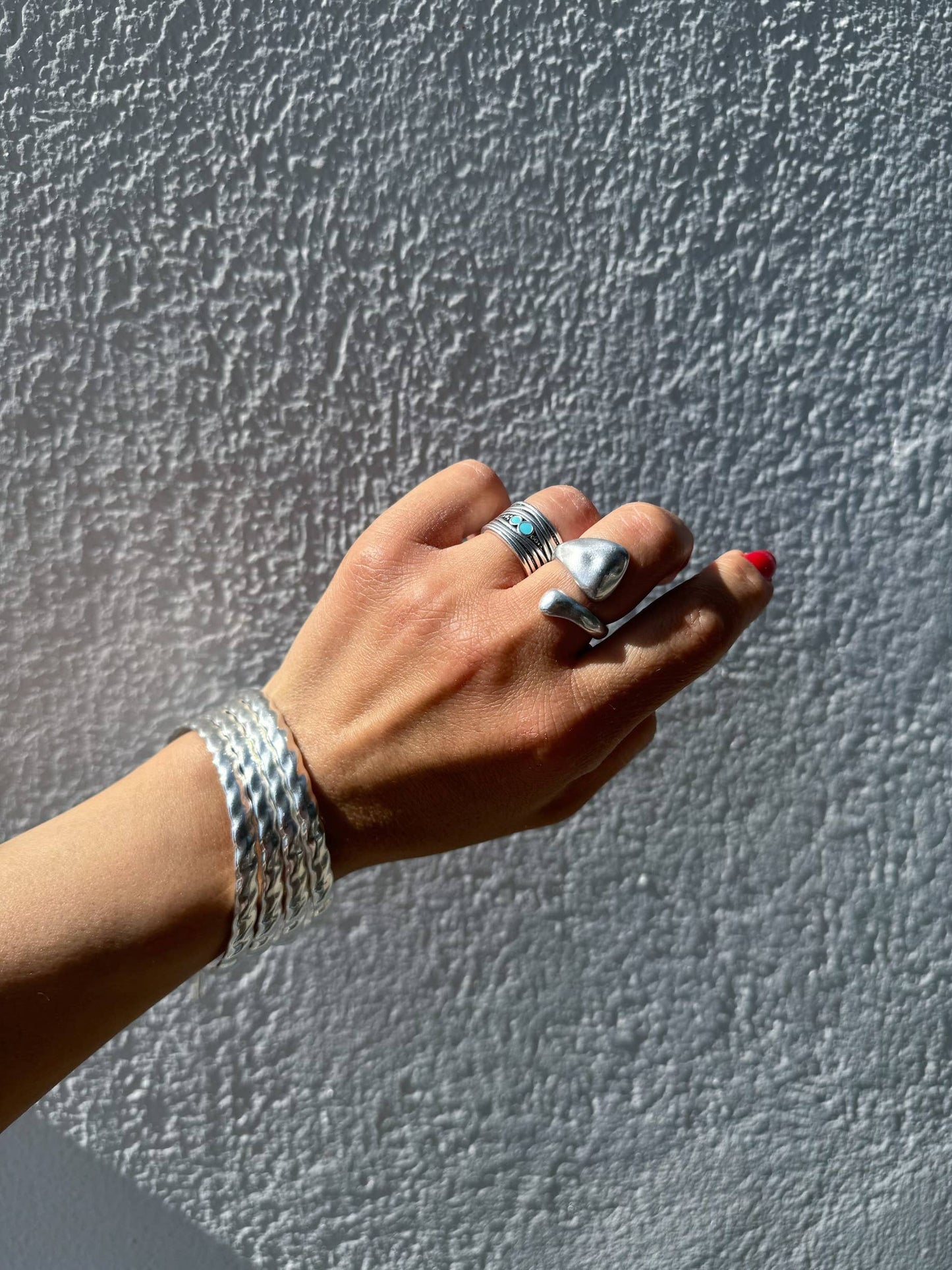 Silver Rings Women, Wide Rings, Stacking Rings, Women Rings,: Hug Ring Design