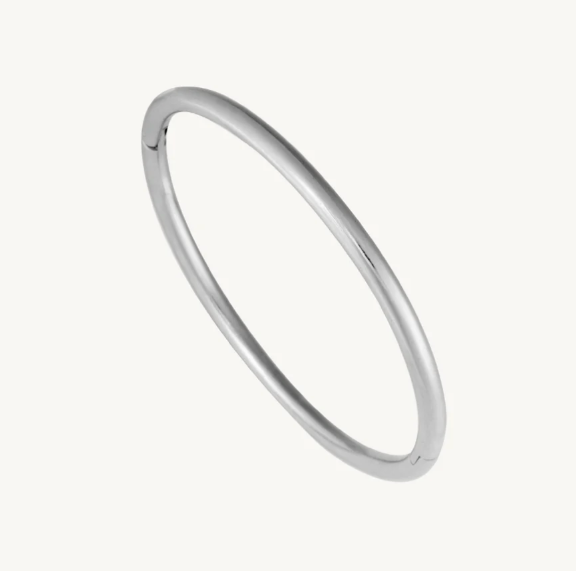 Sofia-Hinge Bangle 14K Gold Stainless Steel Waterproof: Yellow Gold