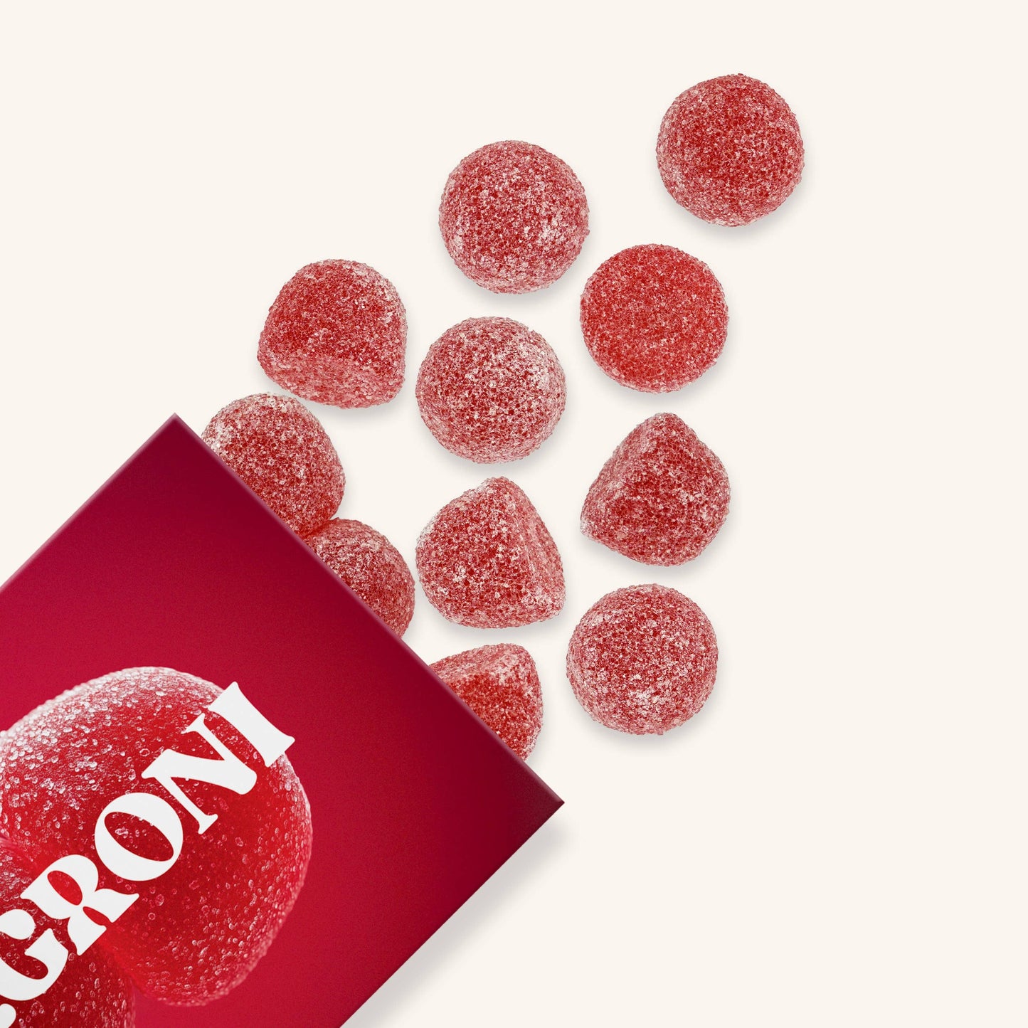 Negroni Gummies, Chewy Candies, Alcohol-Free