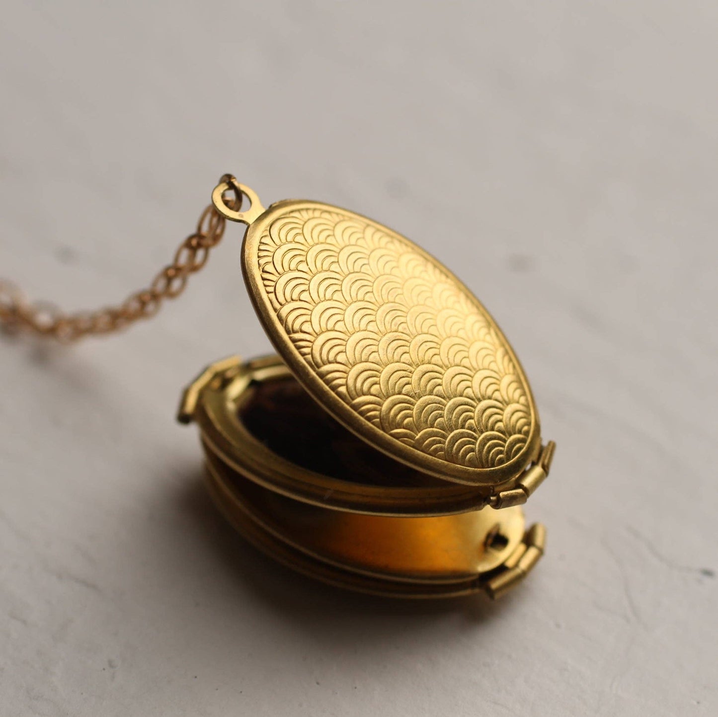 Family Tree Folding Locket Necklace: 22"