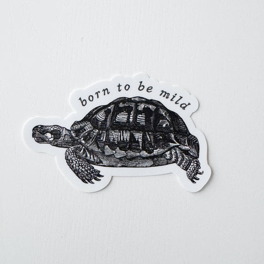 Born to be Mild Tortoise Vinyl Sticker