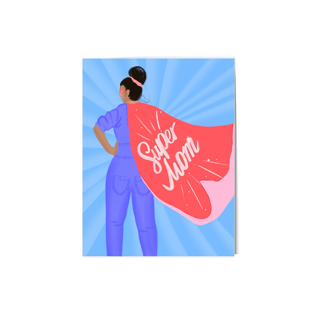 Super Mom Mother's Day Card - A2 Size