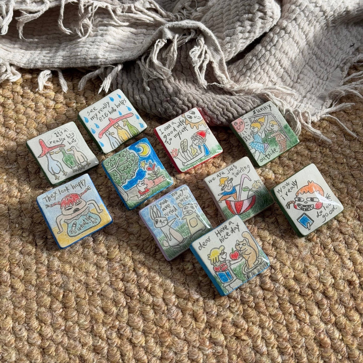 Handmade Clay Pins: I have no idea what im doing
