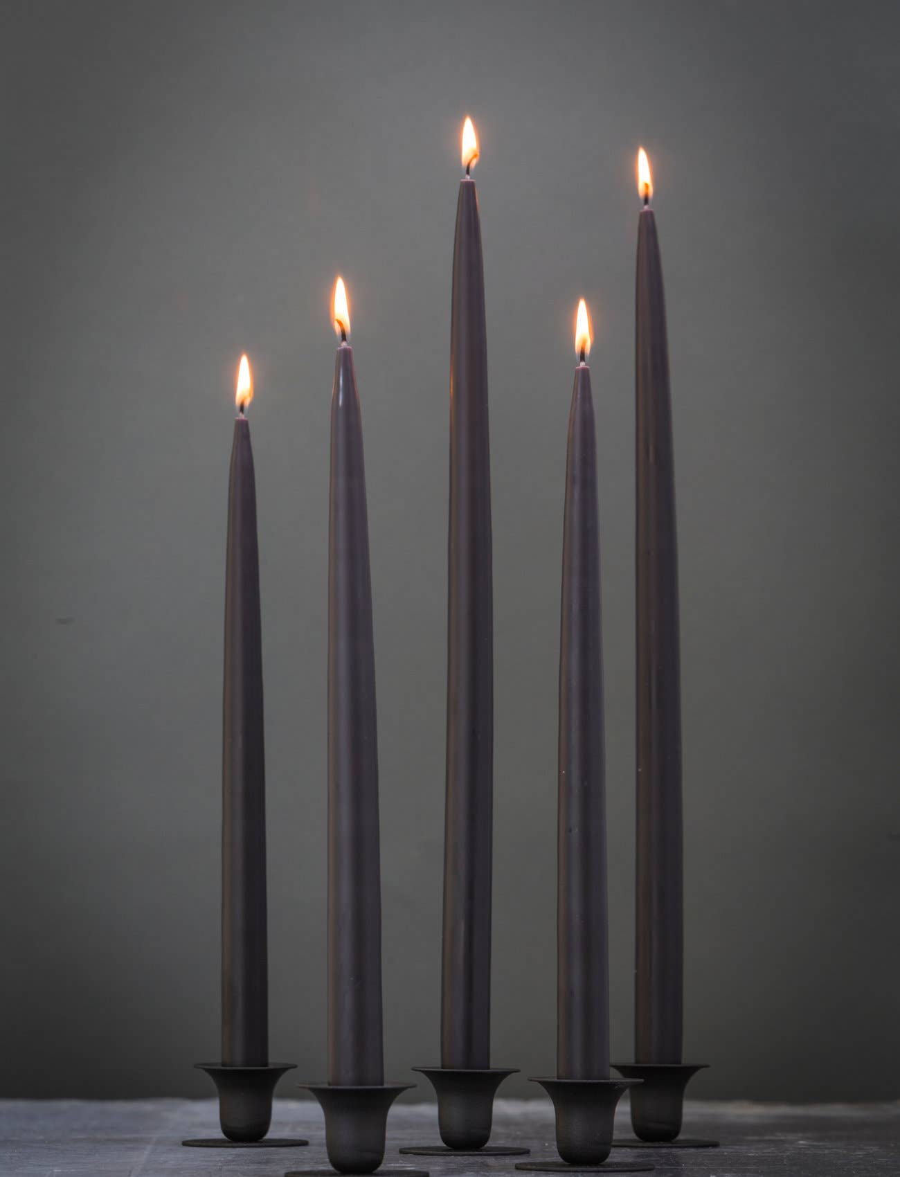 Black Danish Taper Candle 12" Taper