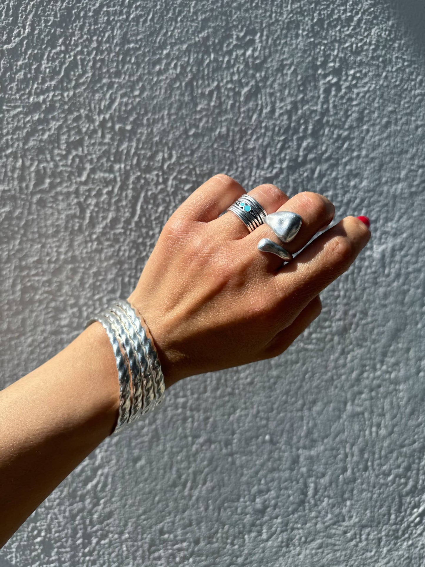 Silver Rings Women, Wide Rings, Stacking Rings, Women Rings,: Hug Ring Design