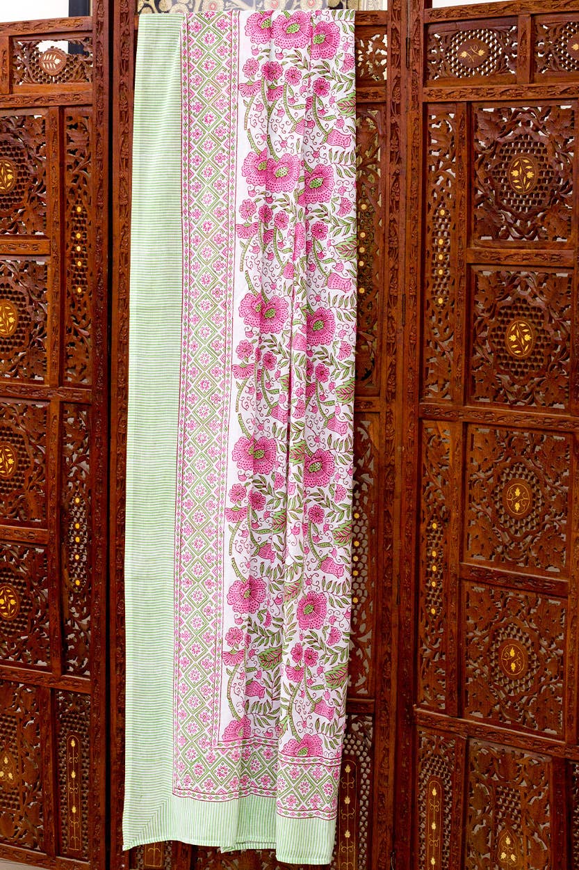 Sunanda Block Print Sarongs : Indigo & White