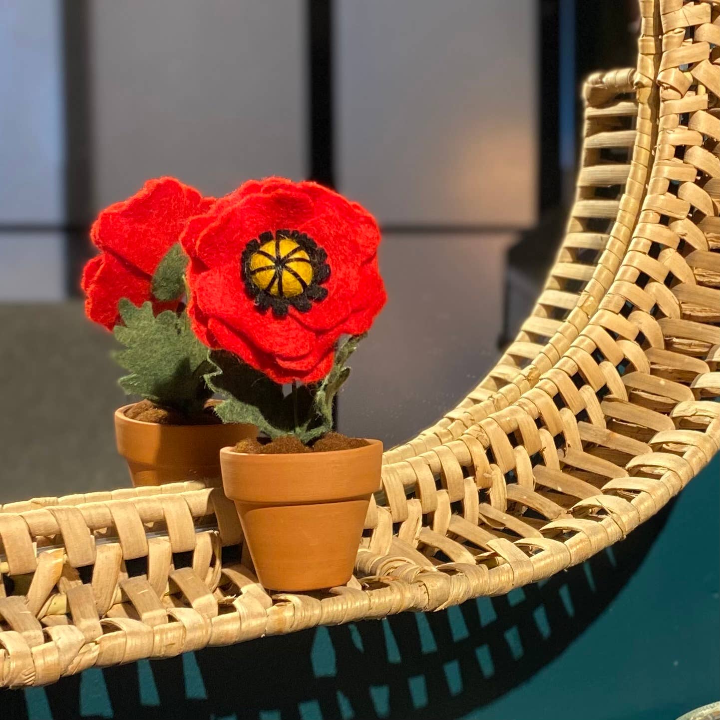 Poppy Felt Forever Flower (August Birth Month Flower): Red