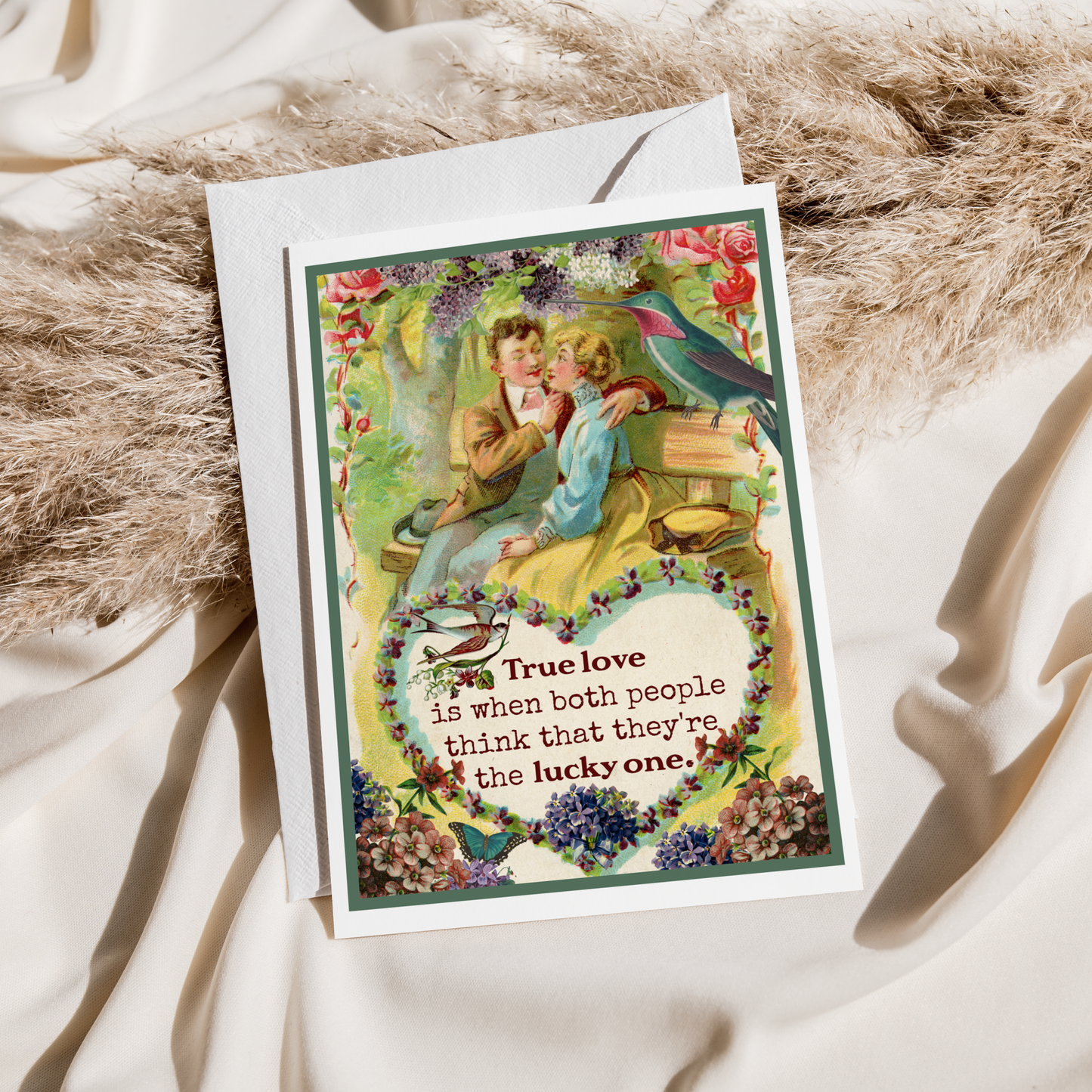 Greeting Card. True Love Is When Both People Feel Like...