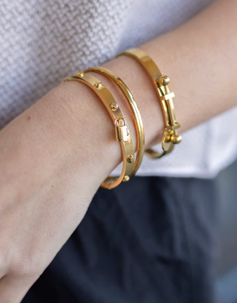 Belle- Memory Steel Bangle- Flexi and wrap: Silver