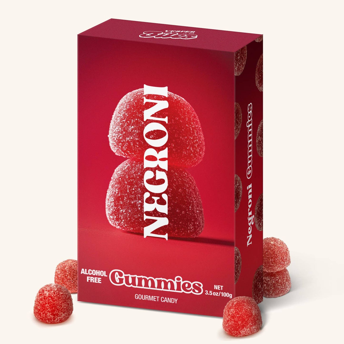 Negroni Gummies, Chewy Candies, Alcohol-Free