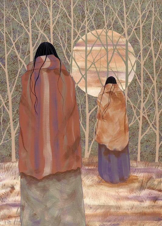 Woodlands Moon by Artist Jeanne Rorex-Bridges Art Print