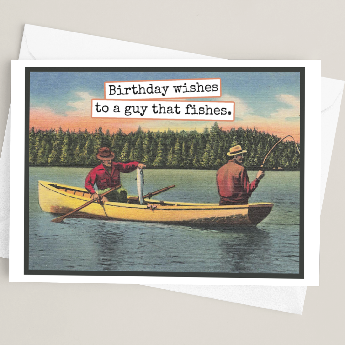 Greeting Card. Birthday Wishes To A Guy That Fishes.