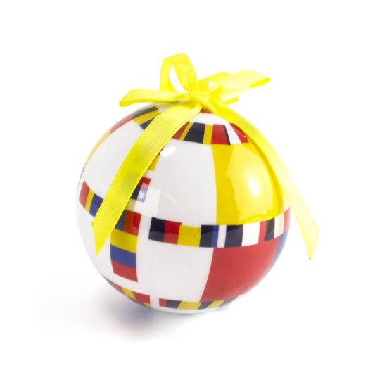 Mondriaan Boogie Woogie Unbreakable Christmas Ornament