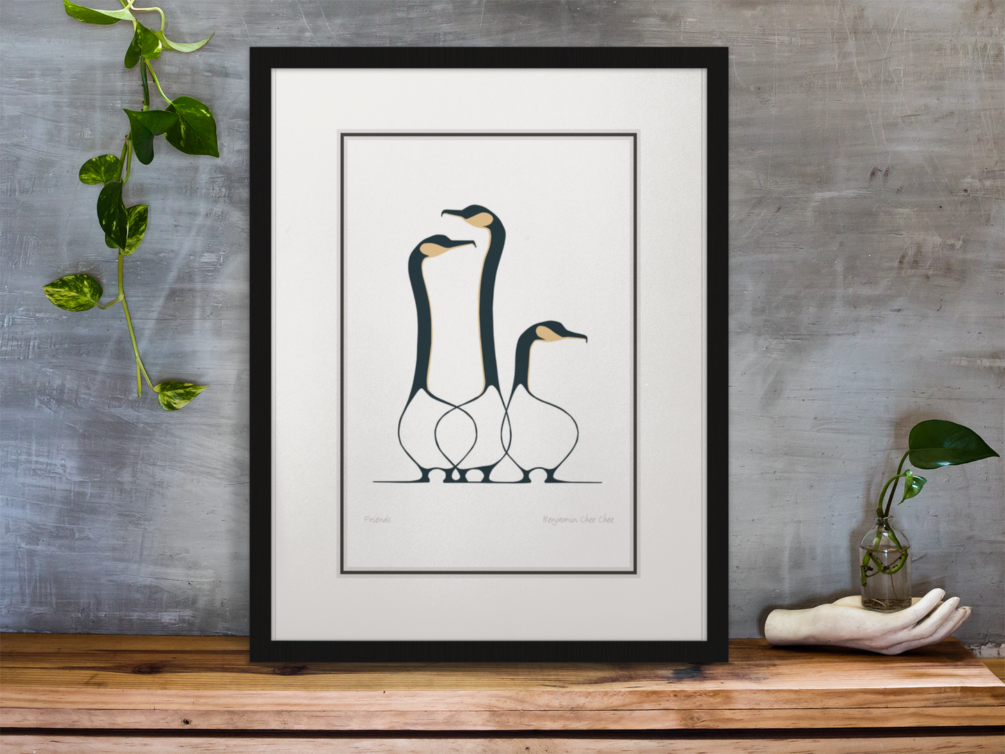 Friends by Benjamin Chee Chee Framed Art Print
