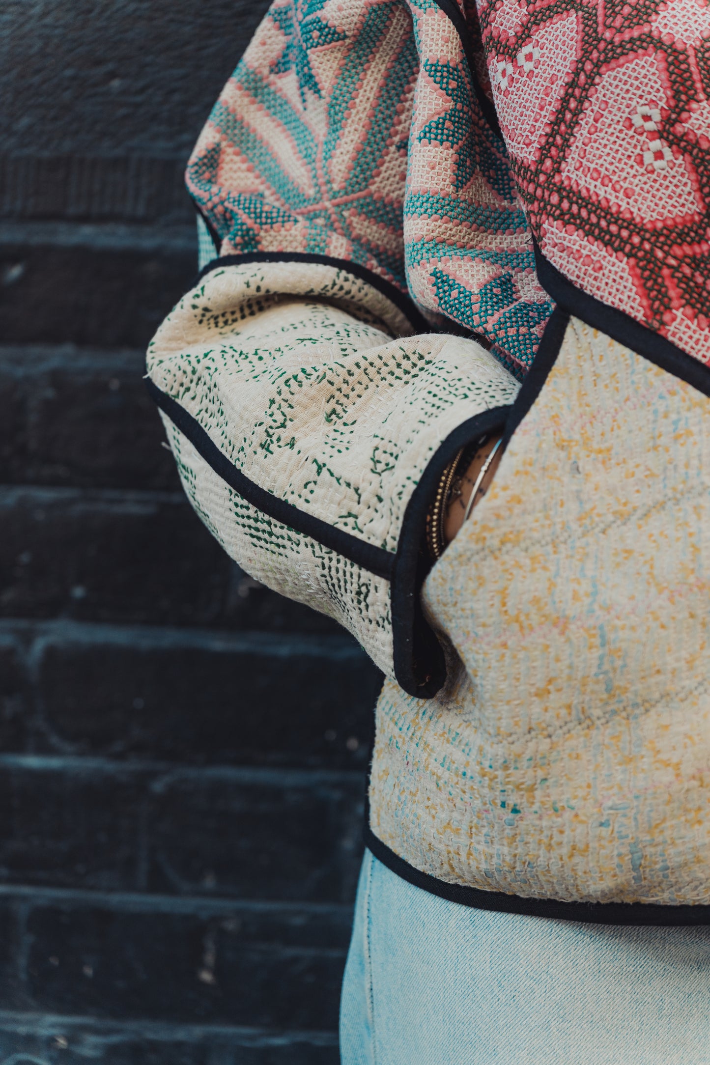 Lahore Quilted Kantha Patchwork Jacket