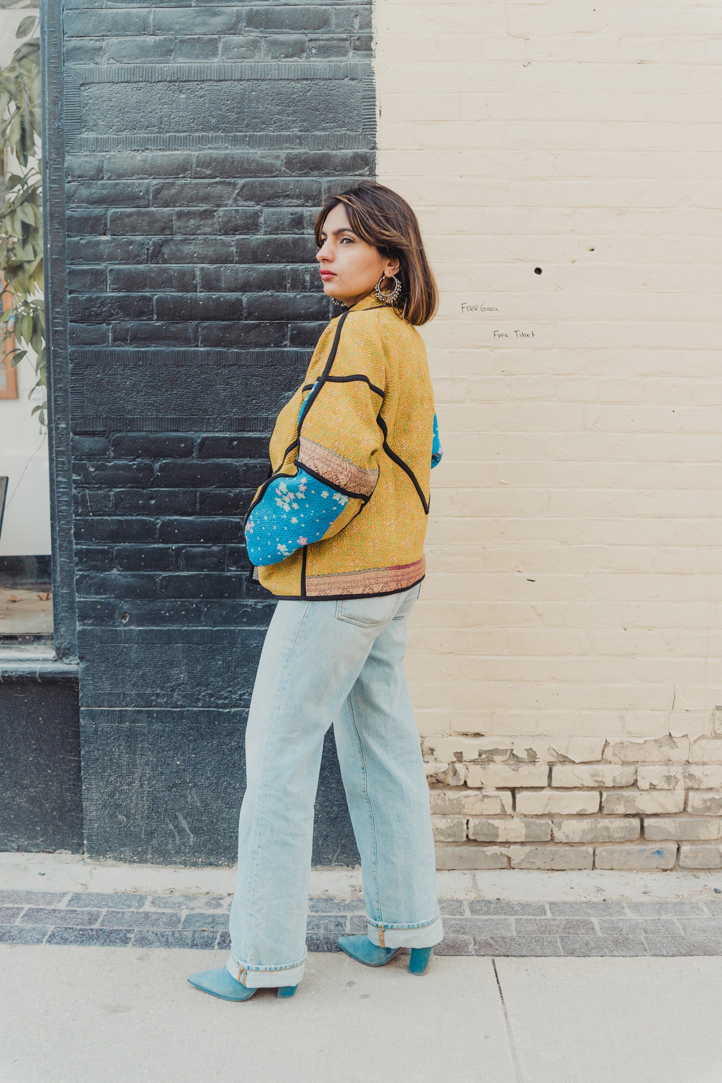 Lahore Quilted Kantha Patchwork Jacket
