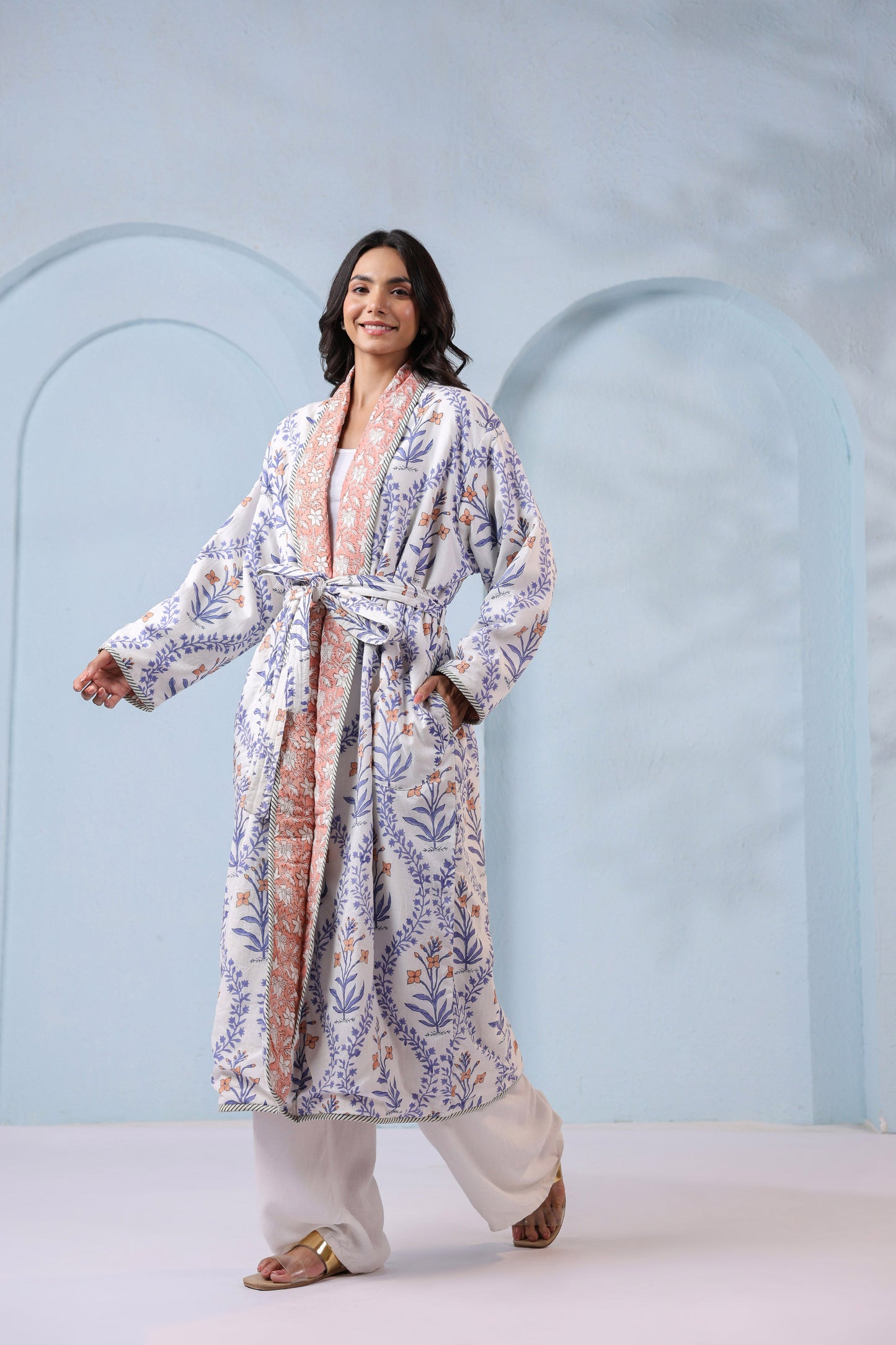 Gulab Quilted Robe
