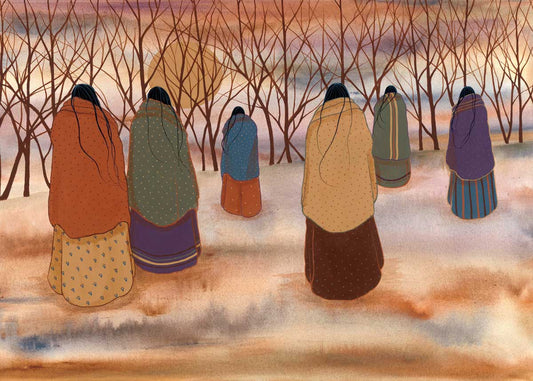 Women’s Trail by Artist Jeanne Rorex-Bridges Art Print