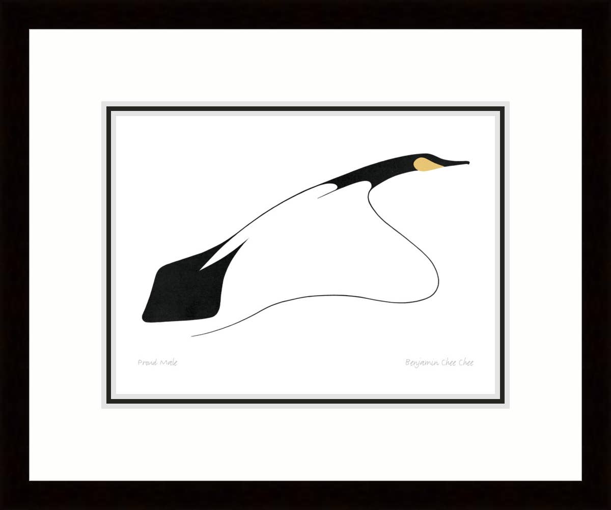 Proud Male by Benjamin Chee Chee Framed Art Print