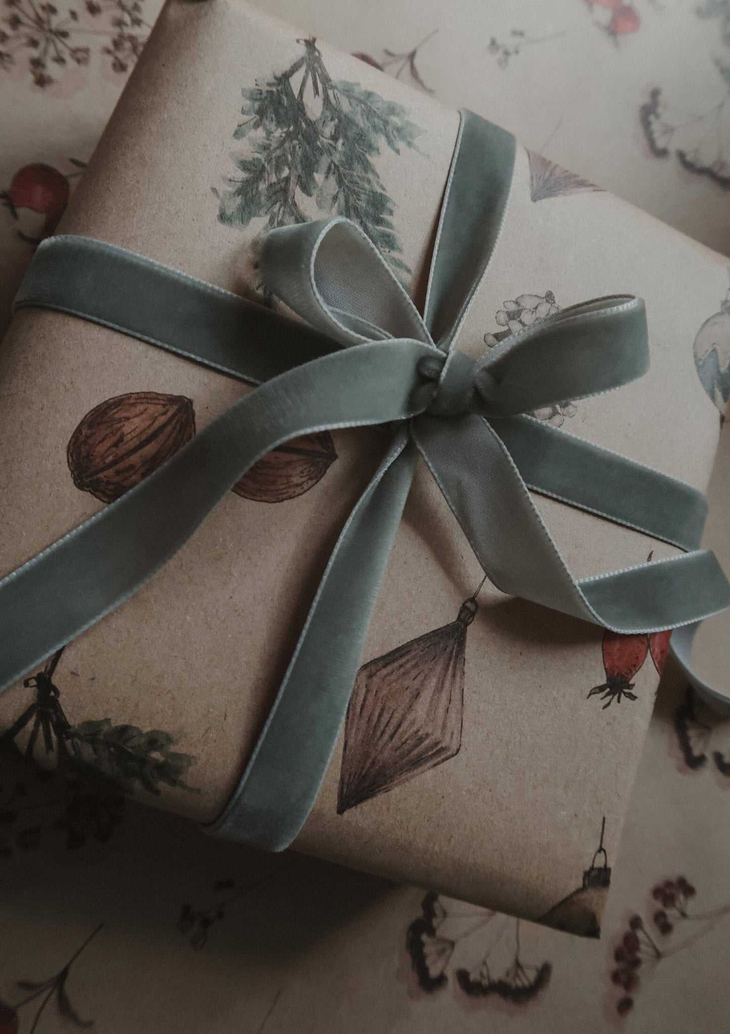 Christmas decors kraft Gift Paper