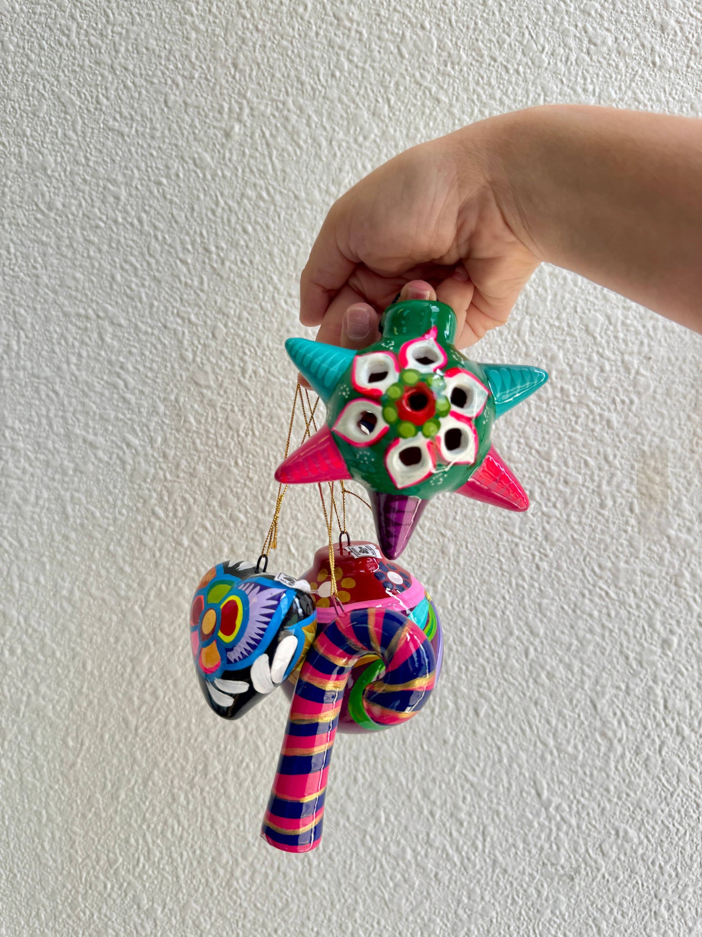 Colorful Ornament christmas mexican Clay made