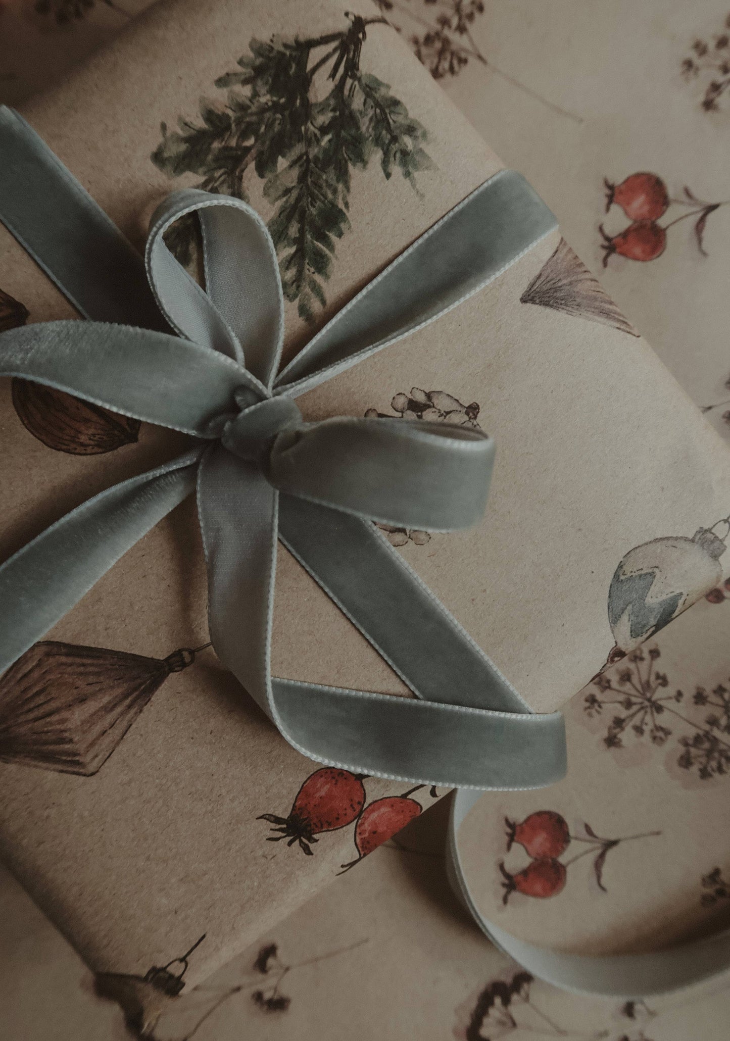 Christmas decors kraft Gift Paper