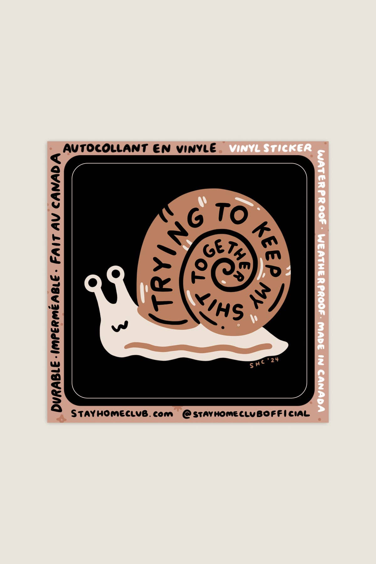 Trying Sticker | Waterproof Vinyl Sticker