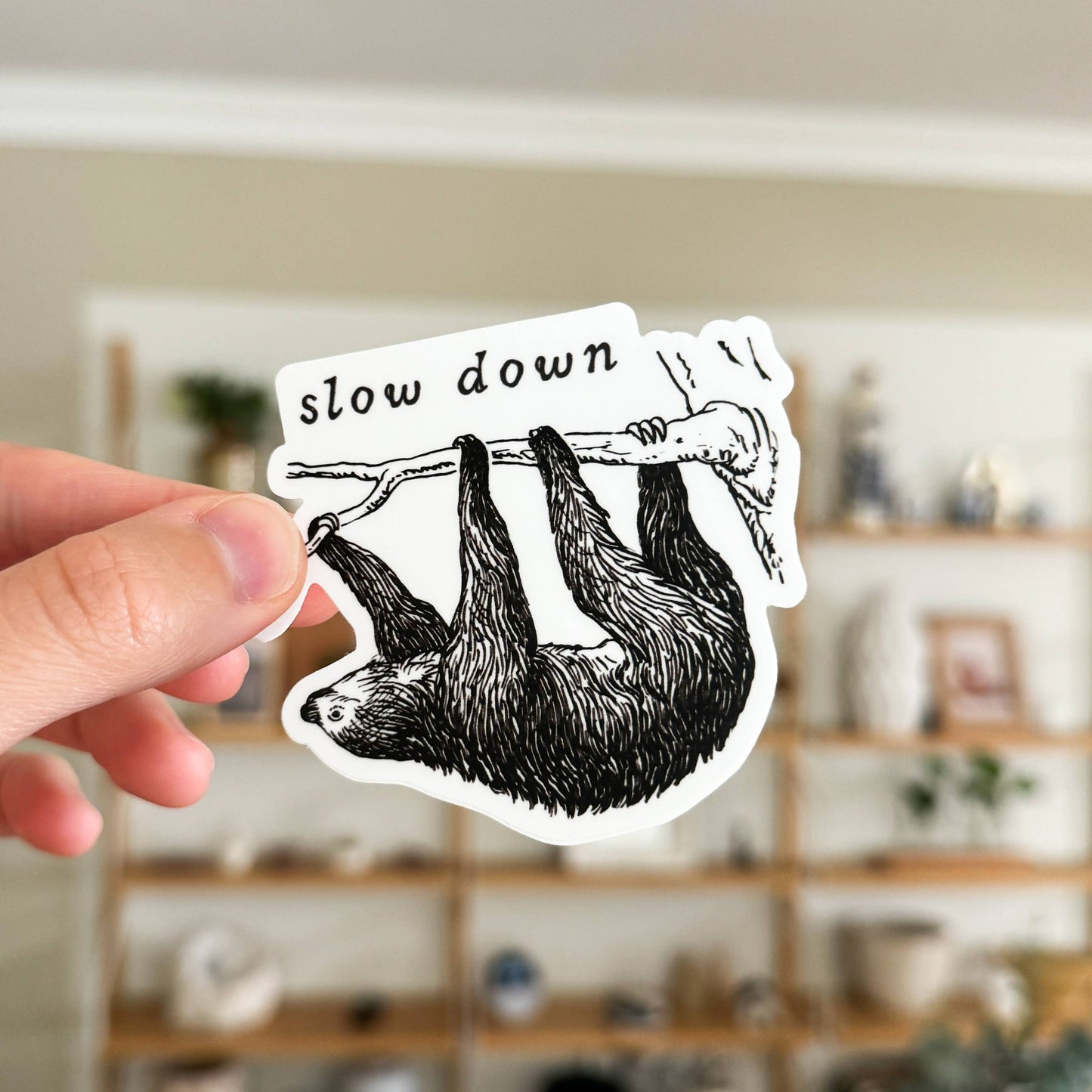Slow Down Sloth Sticker
