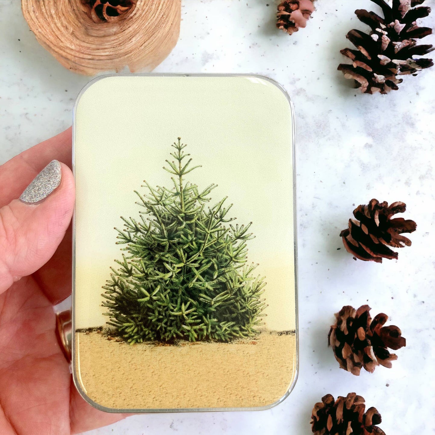 Pine Tree notions tin: Small