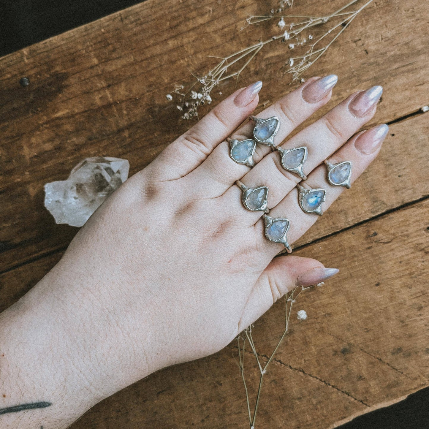 Alchemy Ring – Moonstone (Sterling Silver): 7