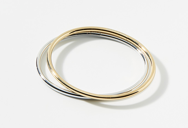 Belle- Memory Steel Bangle- Flexi and wrap: Silver