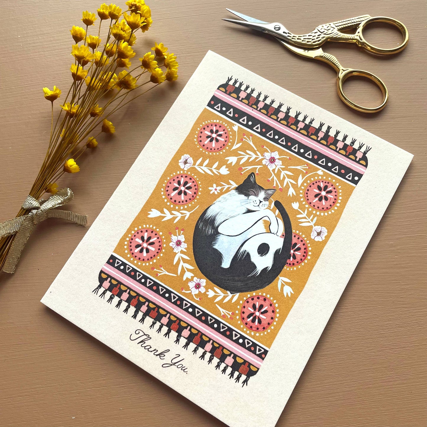Indoor Cat Card | Stationery | Thank you Greeting Card