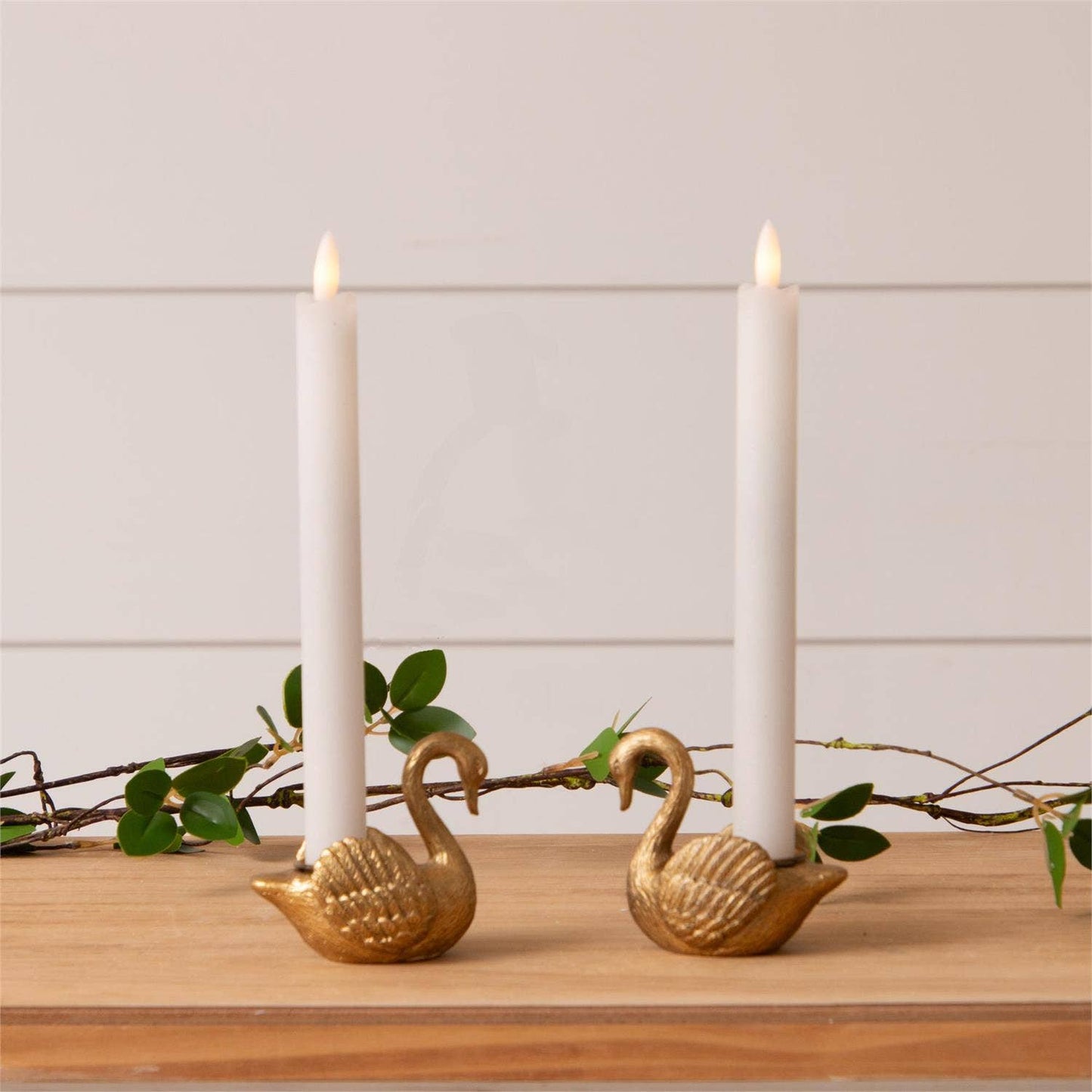 Swan Tapered Candle Holders