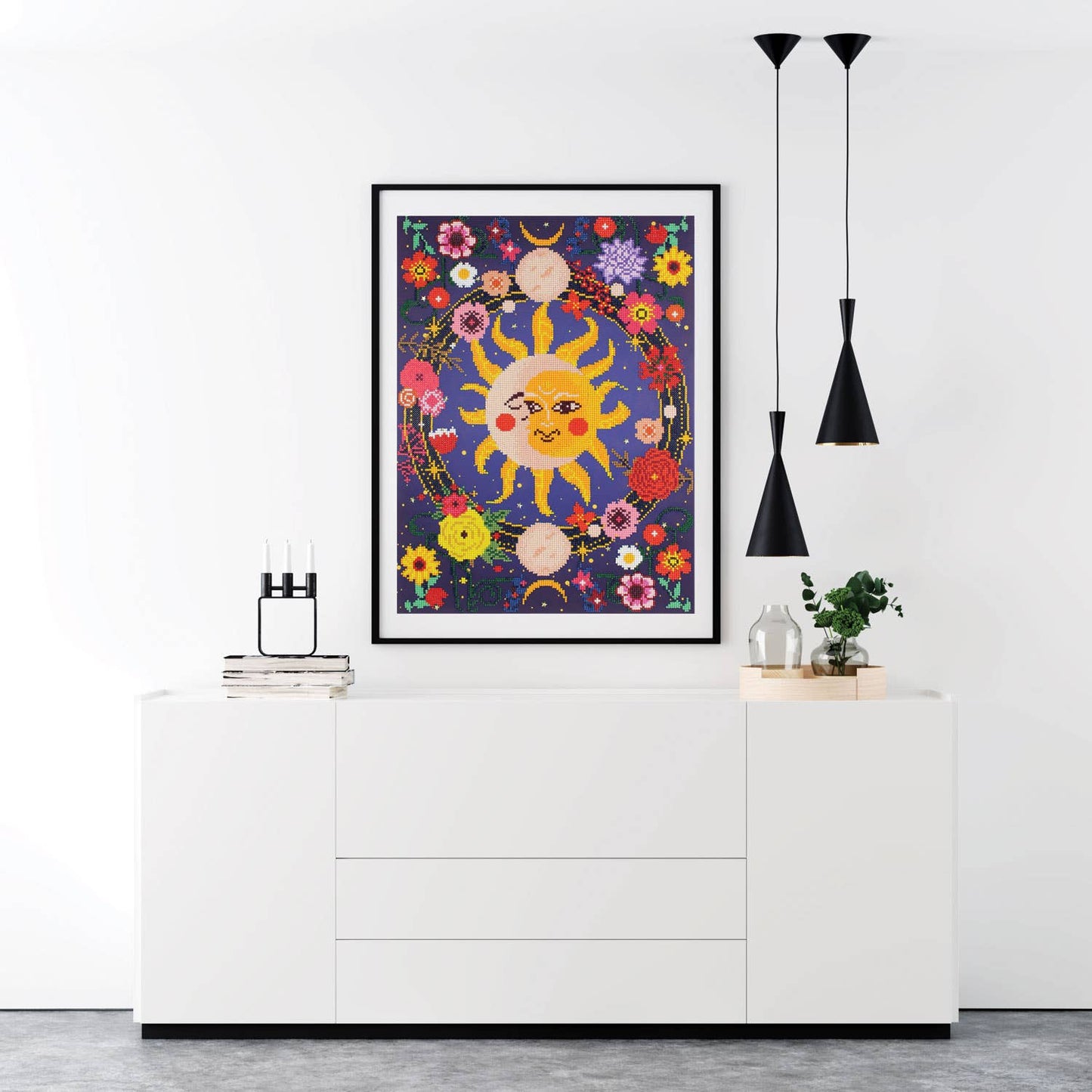 Camelot Dots -Floral Eclipse Diamond Painting Kit
