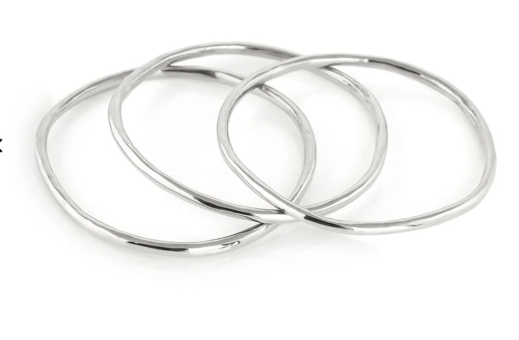 Belle- Memory Steel Bangle- Flexi and wrap: Silver