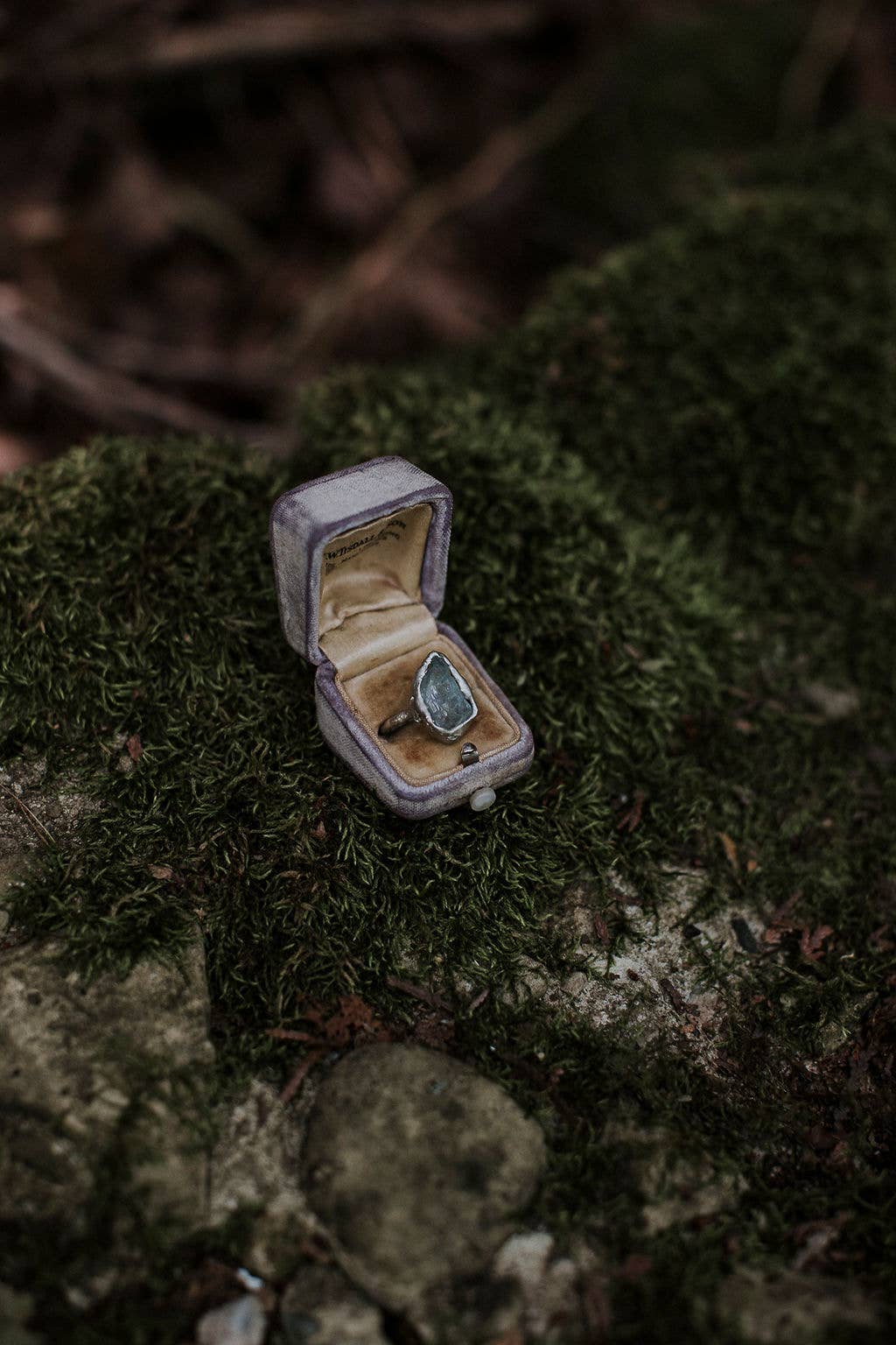 Aquamarine Pebble Ring – Calm & Clarity: 8